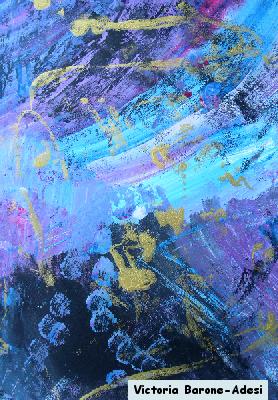 Bubbles acrylic abstract art