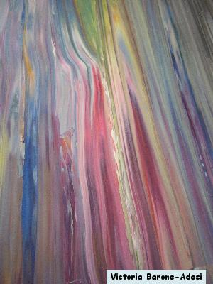 Lines of Life acrylic abstract art