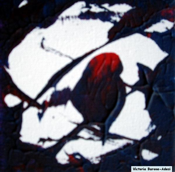 Black Bird acrylic abstract art