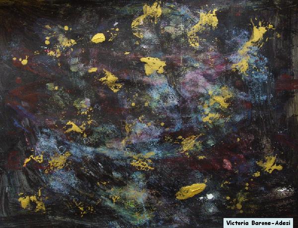 Galaxy acrylic abstract art