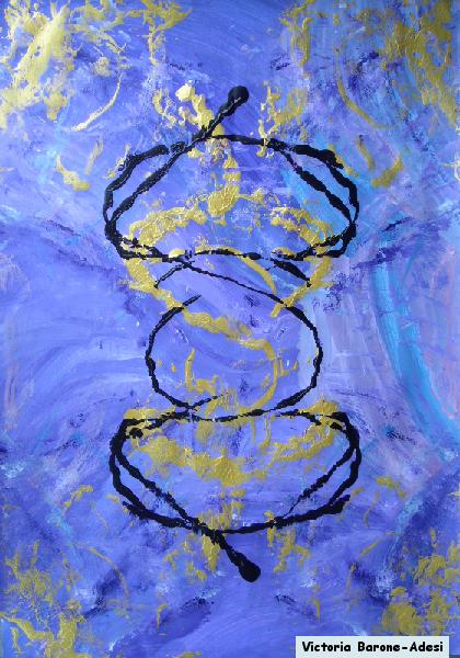 Genie acrylic abstract art