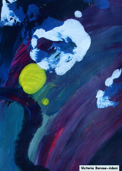 Moon Light acrylic abstract art