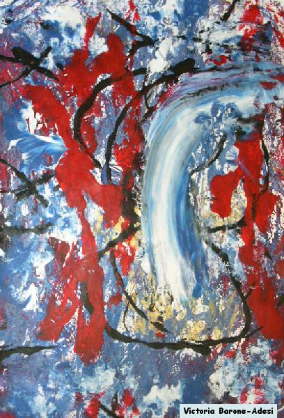 Oh Canada acrylic abstract art