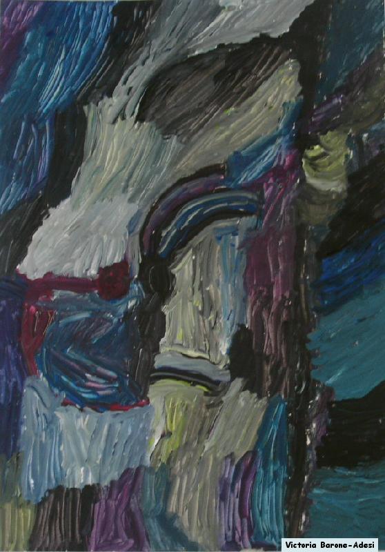 Horse acrylic abstract art