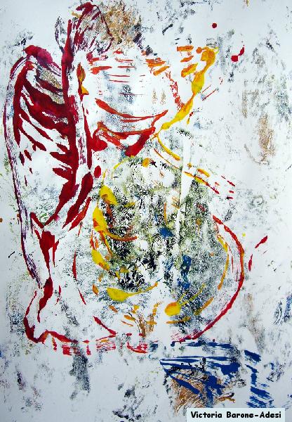 Mouse Ribs arte acrilica astratta